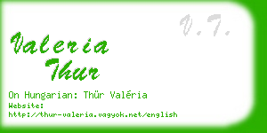valeria thur business card
